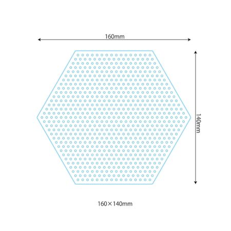 Product image of プレートセット L　六角形とハート形（透明）3